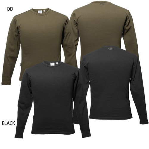 AVIREX �ǥ��꡼ ���롼�ͥå������󥰥��꡼�� T�����<br>�ڥ��ӥ�å��� Daily Crewneck Long Sleeve Tee�� ��� �ߥ꥿�꡼ �����奢�� �Х��� �ġ���� �Ť��� Ĺµ �ץ��� ����ʡ� �ȥåץ� �����Х� �ѵ��� ������ ����� ���ʻȤ� OUTLET