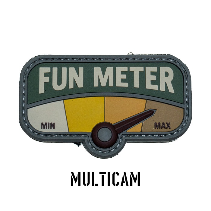MSM Fun Meter 3in PVC Morale Patch<br>MIL-SPEC MONKEY ե᡼ 3in PVC 顼 ѥåۥߥ꥿꡼ ХХ륲 åڥ ٥륯դ