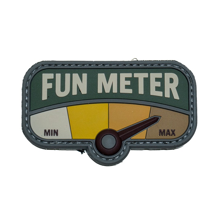 MSM Fun Meter 3in PVC Morale Patch<br>MIL-SPEC MONKEY ե᡼ 3in PVC 顼 ѥåۥߥ꥿꡼ ХХ륲 åڥ ٥륯դ