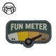 MSM Fun Meter 3in PVC Morale Patch<br>MIL-SPEC MONKEY ե᡼ 3in PVC 顼 ѥåۥߥ꥿꡼ ХХ륲 åڥ ٥륯դ