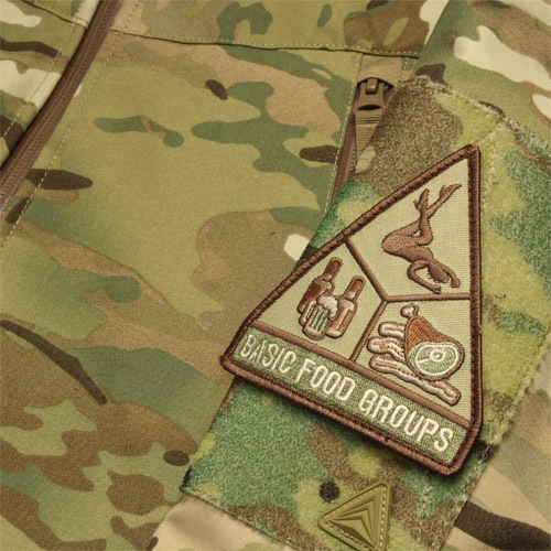 MSM BASIC FOOD GROUPS PATCH<br>��MIL-SPEC MONKEY �ߥ륹�ڥå�����󥭡� �١����å� �ա��� ���롼�� �ѥå��ۥߥ꥿�꡼ ���Х��Х륲���� ��åڥ� �٥륯���դ� ���硼����