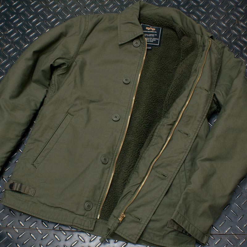 Alpha Ta1166 A 2 デッキジャケット Br アルファ Deck Jacket メンズ ミリタリー アウトドア コットンサテン ナイロンボア 防寒 通販 コットン ウール ファントム通信販売