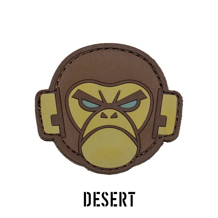 MSM Monkey Head PVC Morale Patch<br>MIL-SPEC MONKEY 󥭡إå PVC 顼 ѥåۥߥ꥿꡼ ХХ륲 åڥ ٥륯դ