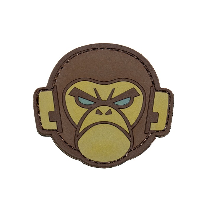 MSM Monkey Head PVC Morale Patch<br>MIL-SPEC MONKEY 󥭡إå PVC 顼 ѥåۥߥ꥿꡼ ХХ륲 åڥ ٥륯դ