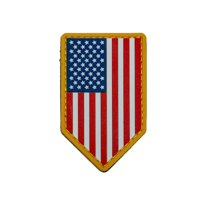 MSM US Flag Vertical Shield PVC Morale Patch<br>MIL-SPEC MONKEY    PVC 顼 ѥåۥߥ꥿꡼ ХХ륲 åڥ ٥륯դ