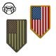 MSM US Flag Vertical Shield PVC Morale Patch<br>MIL-SPEC MONKEY    PVC 顼 ѥåۥߥ꥿꡼ ХХ륲 åڥ ٥륯դ