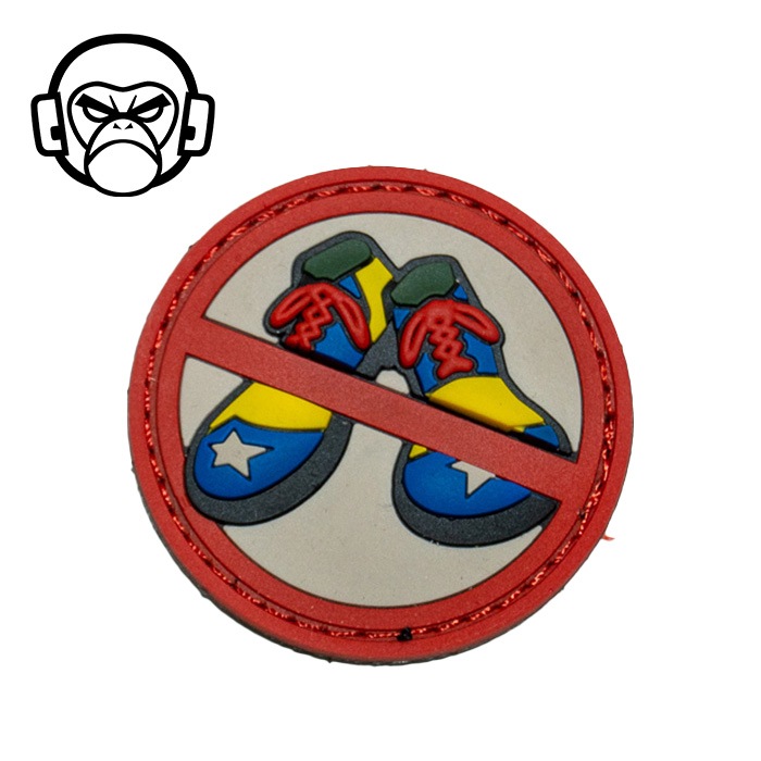 MSM No Clown Shoes PVC Patch<br>��MIL-SPEC MONKEY �Ρ� ���饦�� ���塼�� PVC �ѥå��ۥߥ꥿�꡼ ���Х��Х륲���� ��åڥ� �٥륯���դ�
