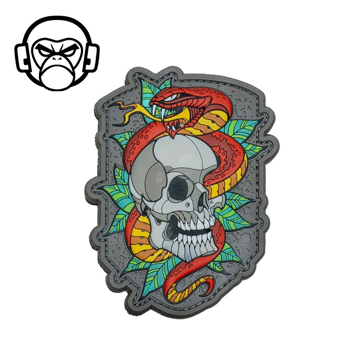 MSM Skull Snake 2 Morale Patch<br>��MIL-SPEC MONKEY ������ ���͡��� 2 ��顼�� �ѥå��ۥߥ꥿�꡼ ���Х��Х륲���� ��åڥ� �٥륯���դ�