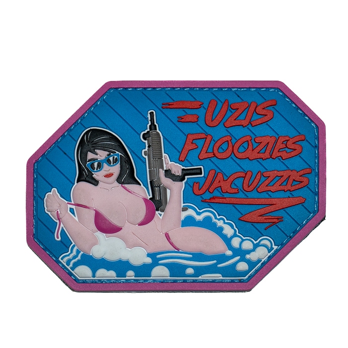 MSM Uzis Floozies Jacuzzis PVC Morale PATCH<br>��MIL-SPEC MONKEY Uzis Floozies Jacuzzis PVC ��顼�� �ѥå��� �ߥ륹�ڥå���󥭡� �ߥ꥿�꡼ �����ȥɥ� �����奢�� ���Х� �Х��� �ġ���� ��������� ��åڥ� �ѥå��ѥͥ� �٥륯�� ��± �Х����� ���� ���� �����ץ�
