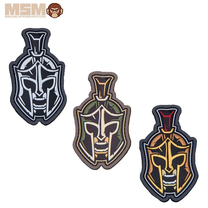 MSM ���ѥ륿�� ������㡼 �إå� PVC PATCH<br>��MIL-SPEC MONKEY Spartan Warrior Head�� �ߥ륹�ڥå���󥭡� �ߥ꥿�꡼ �����ȥɥ� �����奢�� ���Х� �Х��� �ġ���� ��������� ��åڥ� �ѥå��ѥͥ� �٥륯�� ���ꥷ�� ���� ���� �����ץ�