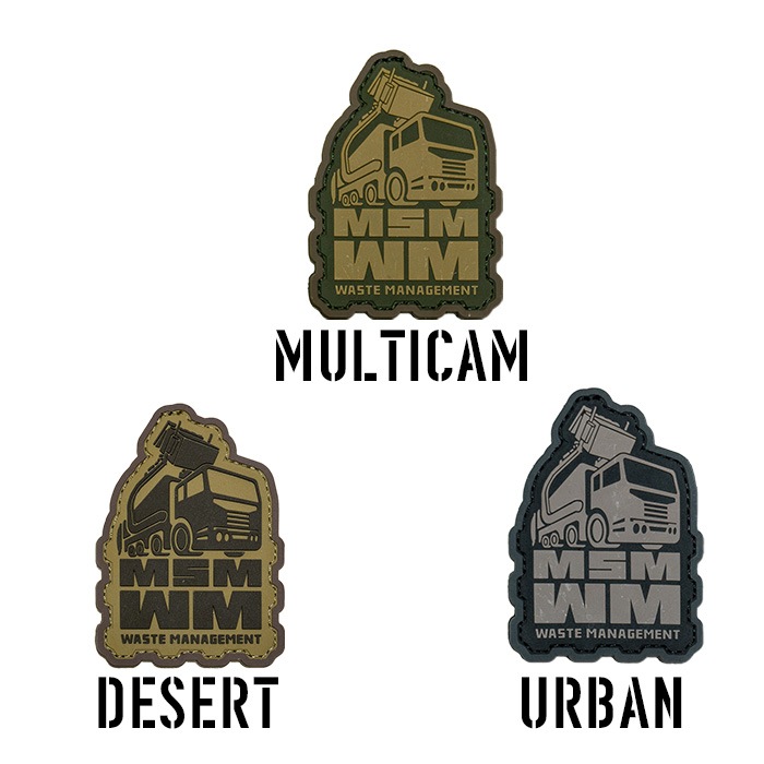 MSM Waste Management PVC Morale PATCH<br>��MIL-SPEC MONKEY �Ѵ�ʪ���� PVC ��顼�� �ѥå��� �ߥ륹�ڥå���󥭡� �ߥ꥿�꡼ �����ȥɥ� �����奢�� ���Х� �Х��� �ġ���� ��������� ��åڥ� �ѥå��ѥͥ� �٥륯�� ��± �Х����� ���� ���� �����ץ�