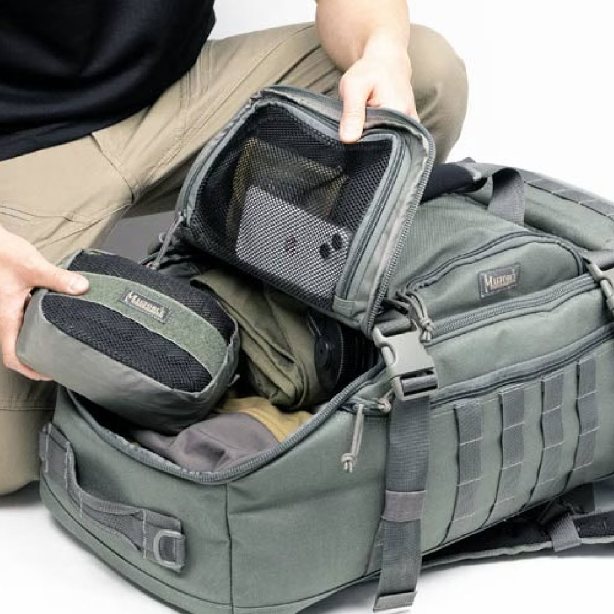 MAGFORCE MF-0608 Doppelduffel Adventure Bag<br>�ڥޥ��ե����� �ɥåڥ���åե� ���ɥ٥���㡼 �Хå���<br>�����ȥɥ� �ߥ꥿�꡼ �����奢�� ���Х� �����ȥɥ� �Х��� �ġ���� ��������� ��ž�� �л� ������ ������ 1000�ǥˡ���ʥ����� MOLLE �Хå� ���å�