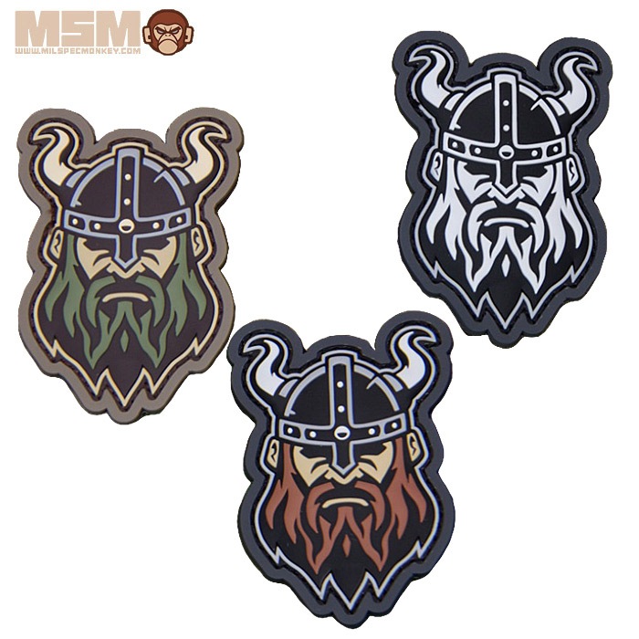 MSM  㡼 إå 1 PVC PATCH<br>MIL-SPEC MONKEY Viking Warrior Head 1 ߥ륹ڥå󥭡 ߥ꥿꡼ ȥɥ 奢 Х Х ġ  åڥ ѥåѥͥ ٥륯 ± Х Ѥ   