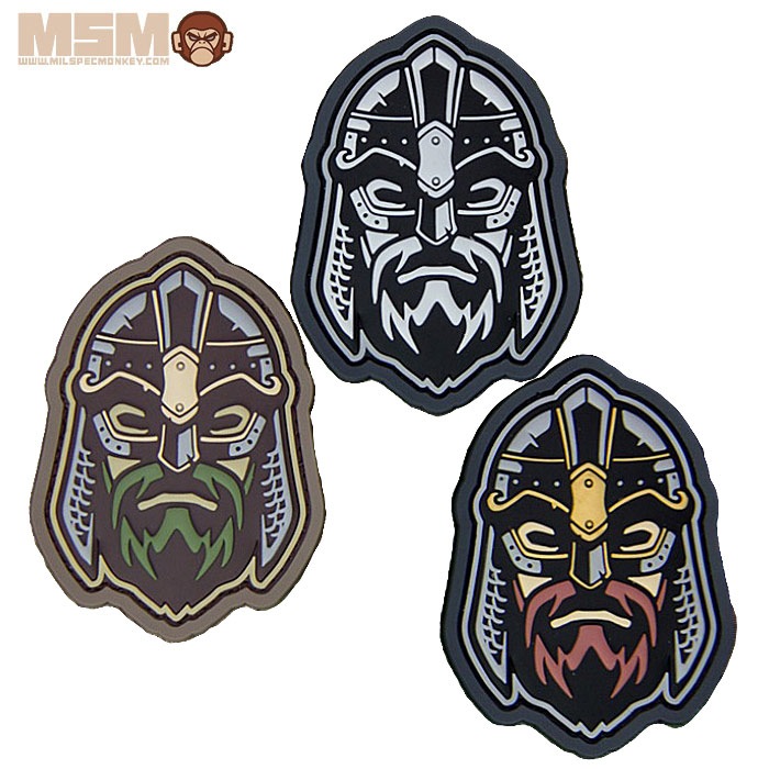 MSM ���������� ������㡼 �إå� 2 PVC PATCH<br>��MIL-SPEC MONKEY Viking Warrior Head 2�� �ߥ륹�ڥå���󥭡� �ߥ꥿�꡼ �����ȥɥ� �����奢�� ���Х� �Х��� �ġ���� ��������� ��åڥ� �ѥå��ѥͥ� �٥륯�� ��± �Х����� ���� ���� �����ץ�