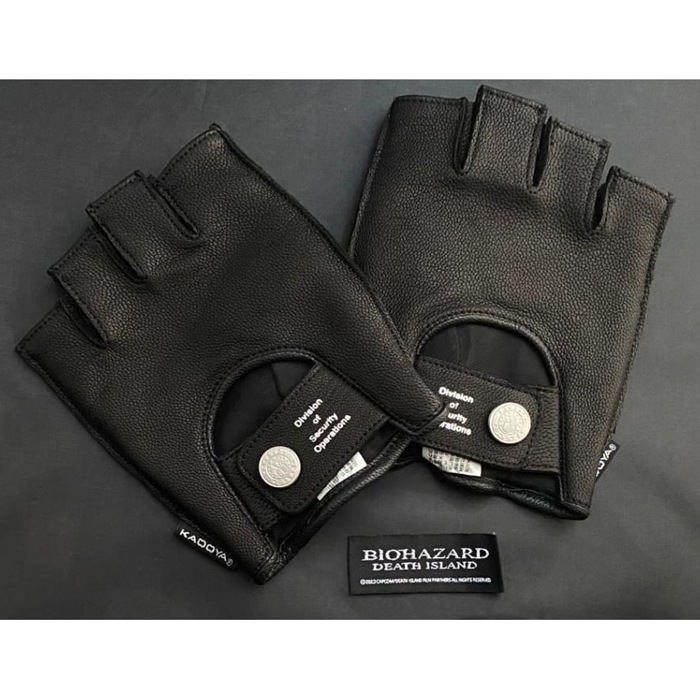 BIOHAZARD DETH ISLAND Leon Half Finger Gloves<br>�ڥХ����ϥ����� �ǥ��������� �쥪�� �ϡ��եե��󥬡� �������֡ۥ����� ���ץ��� capcom �ǲ� BASS �쥪�� ���ꥹ ���� ���륫�ȥ饺 ���ɥ䥳��� �쥶���������� �����ȥ����� �ϡ��եե��󥬡� �Х��� �Х�����