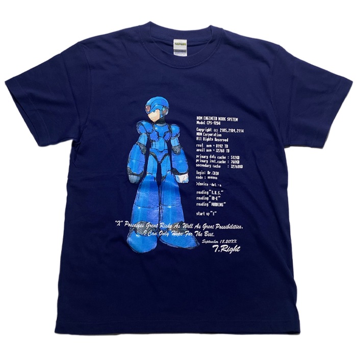 åޥX  ӥ奢 ԥ<br>Rockman handwritten Visual T-Shirts  ǥ ߥ꥿꡼ 奢 CAPCOM ץ  饯 T åȥ ȥåץ ץ åȥ
