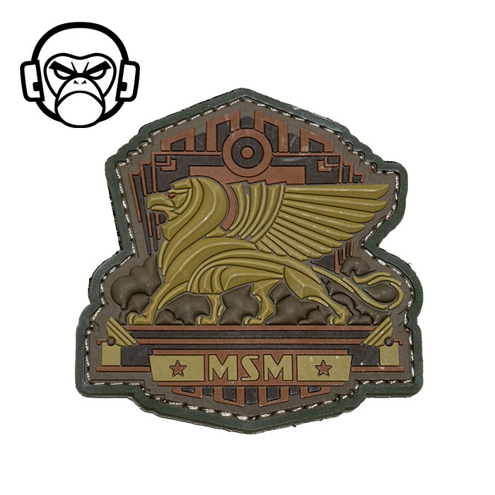 MSM Industrial Griffin PVC Morale PATCH<br>��MIL-SPEC MONKEY ��������ȥꥢ�� ����ե��� PVC ��顼�� �ѥå��� �ߥ륹�ڥå���󥭡� �ߥ꥿�꡼ �����ȥɥ� �����奢�� ���Х� �Х��� �ġ���� ��������� ��åڥ� �ѥå��ѥͥ� �٥륯�� ��± �Х����� ���� ���� �����ץ�
