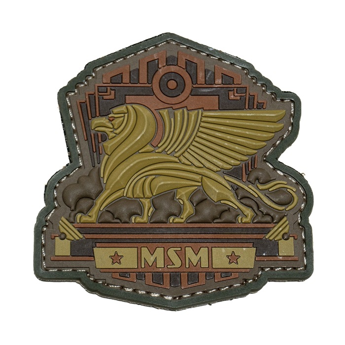 MSM Industrial Griffin PVC Morale PATCH<br>��MIL-SPEC MONKEY ��������ȥꥢ�� ����ե��� PVC ��顼�� �ѥå��� �ߥ륹�ڥå���󥭡� �ߥ꥿�꡼ �����ȥɥ� �����奢�� ���Х� �Х��� �ġ���� ��������� ��åڥ� �ѥå��ѥͥ� �٥륯�� ��± �Х����� ���� ���� �����ץ�