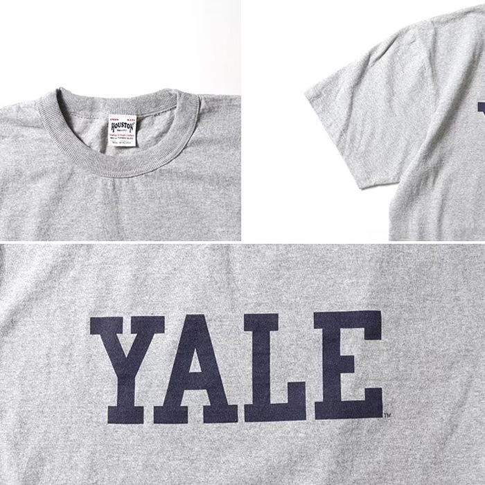 HOUSTON 22422 HOUSTON��YALE PRINT TEE<br>�ڥҥ塼���ȥ� 22422 �ҥ塼���ȥ��YALE�ץ���ȾµT����ġ�<br>��� ��ǥ����� �ߥ꥿�꡼ �����ȥɥ� �����奢�� T����� ���åȥ�100�� �������� YALE����� ���ᥫ�� ������ơ��� ����å�T