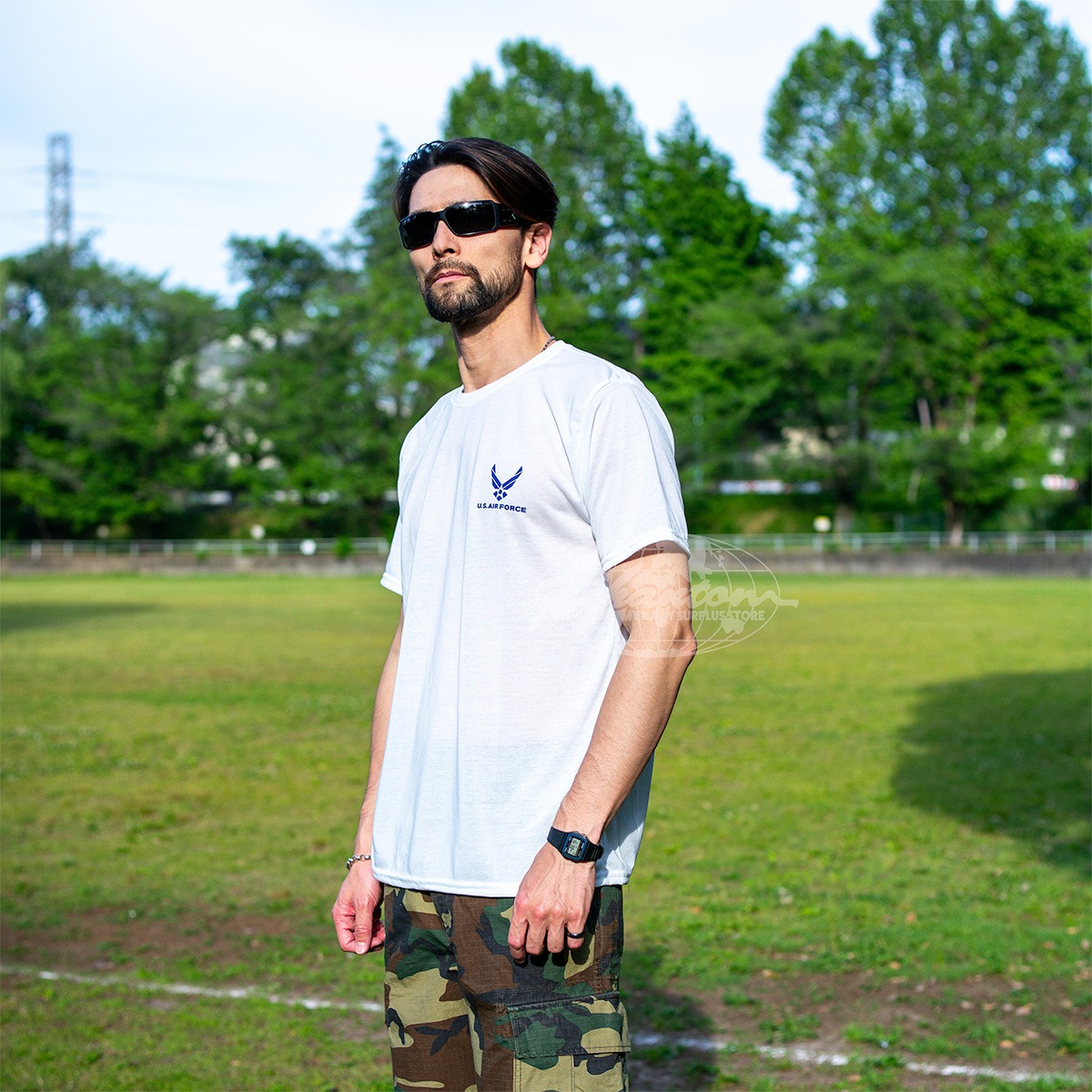 P/O F16 THUNDERBIRD Tee<br>�ڥե���ȥ� USAF F16 ��������С��� ®��T����ġۥ�� �ߥ꥿�꡼ �����ƥ����� ���Х� ������ �л� �Х��� �ġ���� ��������� �����奢�� �����ȥɥ� �Ʒ� �ü����� USAF F16