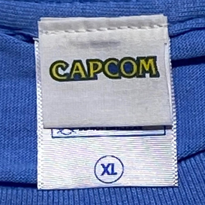 ���å��ޥ� �ᥤ����� �ԥ����<br>��Rockman MAIN LOGO T-Shirts�� ��� ��ǥ����� �ߥ꥿�꡼ �����奢�� CAPCOM ���ץ��� ������ ����饯���� T����� ���åȥ� �ȥåץ� �ץ��� ���åȥ���