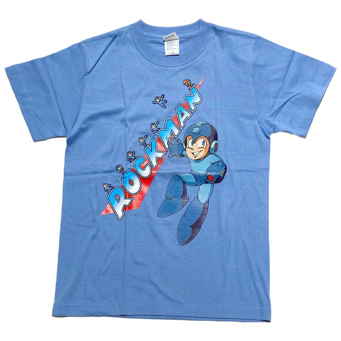 ���å��ޥ� �ᥤ����� �ԥ����<br>��Rockman MAIN LOGO T-Shirts�� ��� ��ǥ����� �ߥ꥿�꡼ �����奢�� CAPCOM ���ץ��� ������ ����饯���� T����� ���åȥ� �ȥåץ� �ץ��� ���åȥ���