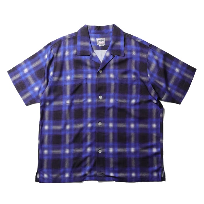 HOUSTON 41285 OMBRE CHECK S/S SHIRT<br>�ڥҥ塼���ȥ� ����֥졼�����å�Ⱦµ����ġۥ�� ��ǥ����� �ߥ꥿�꡼ �����ȥɥ� �����奢�� �����å������ ����֥쥷��� ������ �ǥ��꡼�桼�� ���ʻȤ� Ⱦµ �ץ��ȥ���� �����������å�