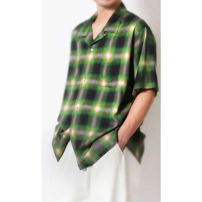 HOUSTON 41285 OMBRE CHECK S/S SHIRT<br>�ڥҥ塼���ȥ� ����֥졼�����å�Ⱦµ����ġۥ�� ��ǥ����� �ߥ꥿�꡼ �����ȥɥ� �����奢�� �����å������ ����֥쥷��� ������ �ǥ��꡼�桼�� ���ʻȤ� Ⱦµ �ץ��ȥ���� �����������å�