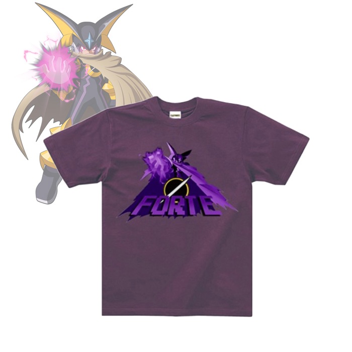 ���å��ޥ� ������ �ԥ���� �ե����<br>��Rockman EXE T-Shirts  FORTE�� ��� ��ǥ����� �����奢�� CAPCOM ���ץ��� ������ ����饯���� T����� ���åȥ� �ȥåץ� �ץ��� ���åȥ���