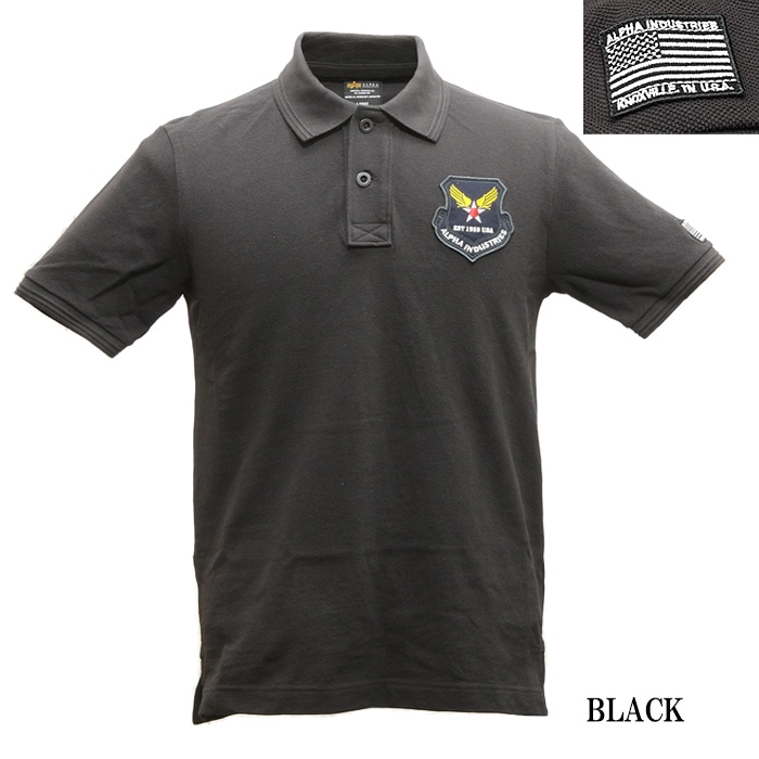 ALPHA TC1354 ��åڥ� �ݥ������<br>�ڥ���ե� wappen polo shirts�� ��� �ߥ꥿�꡼ �����ȥɥ� �����奢�� ���ȥ꡼�� �Х��� �ġ���� ��������� �ȥåץ� ����ʡ� ���åȥ� �ѥå� ���� �����ե����� ������ Ⱦµ ���λ� OUTLET