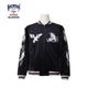 HOUSTON 51618 VELVETEEN SOUVENIR JACKET (MAP) <br>�ڥҥ塼���ȥ� ���������٥˥����㥱�å� �ޥå����ۥ�� �����奢�� �����ߡ� �����٥˥� ���� �����Ͽ� �� �� ζ
