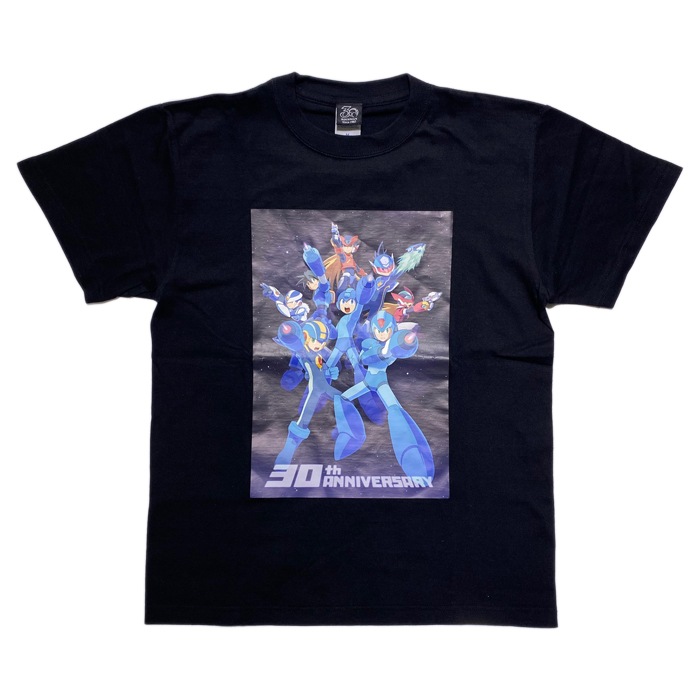 ���å��ޥ� 30��ǯ ������ �ԥ����<br>��Rockman30 YEARS ANNIVERSARY ART T-Shirts�� ��� ��ǥ����� �ߥ꥿�꡼ �����奢�� CAPCOM ���ץ��� ������ ����饯���� T����� ���åȥ� �ȥåץ� �ץ��� ���åȥ���