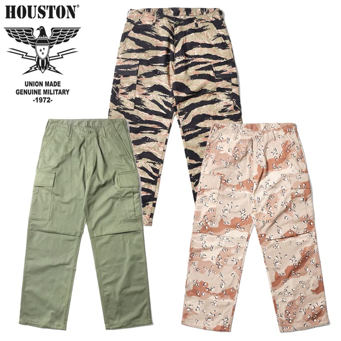 HOUSTON 10174 U.S.COTTON BDU PANTS�ڥҥ塼���ȥ� US ���åȥ� BDU�ѥ�ġ� ��� �����奢�� ���ȥ꡼�� �����Х� �Х��� �ġ���� 6�ݥ��å� �������ѥ�� ������� ������� �ҥ塼���ȥ� houston 10158 USA���åȥ�