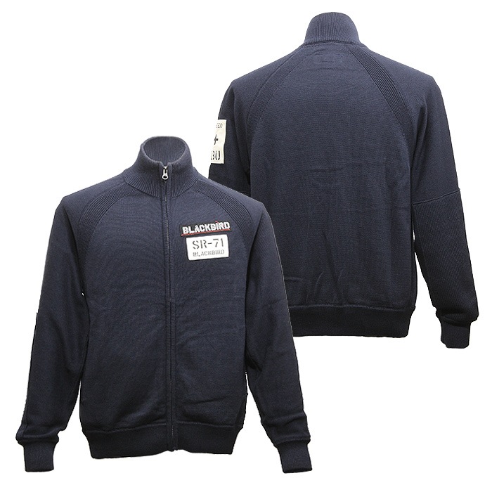 AVIREX 6104014 ֥åС åץåץ˥å<br>ڥӥå Blackbird ZipUP Knitۥ ߥ꥿꡼ 奢 Х ġ  Ť Ⱦµ  ʡ ȥåץ Х åѡ ѥå åɥޡ SR-71 OUTLET SALE