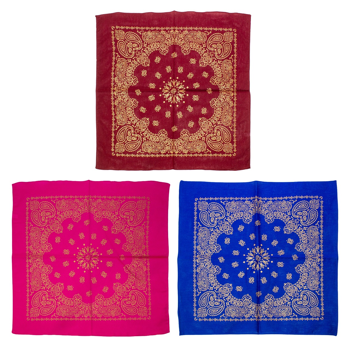 THE BANDANNA COMPANY METALLIC PAISELE BANDANNA �ڥХ���ʥ���ѥˡ� �᥿��å�  �ڥ����꡼ �Х���ʡۥߥ꥿�꡼ �����奢�� �����ȥɥ� ���Х��Х륲���� ���Х� �ϥ󥫥� �Х���� �ڥ����꡼�� �᥿��å�