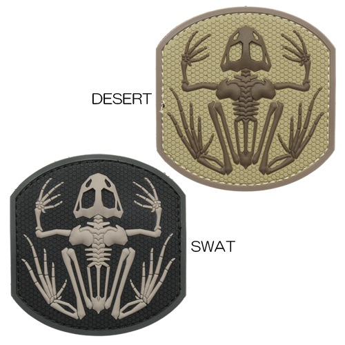 MSM MIL-SPEC MONKEY FROG SKELETON PVC PATCH<br>�ڥߥ륹�ڥå�����󥭡� �ե��å�������ȥ� PVC �ѥå��ۥ�� �ߥ꥿�꡼ ���Х��Х륲�ݥ� �٥륯���դ� BDU