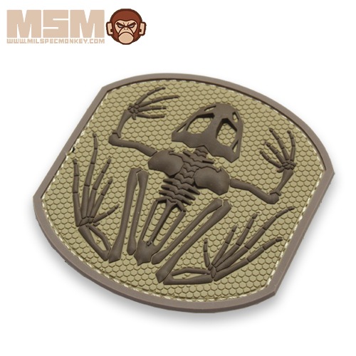 MSM MIL-SPEC MONKEY FROG SKELETON PVC PATCH<br>�ڥߥ륹�ڥå�����󥭡� �ե��å�������ȥ� PVC �ѥå��ۥ�� �ߥ꥿�꡼ ���Х��Х륲�ݥ� �٥륯���դ� BDU