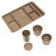 Hayes �ץ饹���å� �ȥ쥤�����å� 4pcs ���å�<br>�ڥإ��� Tray Cup Set�ۥߥ꥿�꡼ �����ȥɥ� ������ ���� �ȥ졼