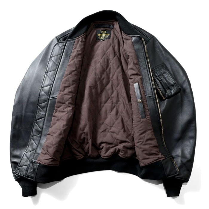 HOUSTON 8191 SHEEP LEATHER MA-1 FLIGHT JACKET<br>�ڥҥ塼���ȥ� 8191 �����ץ쥶��MA-1�ե饤�ȥ��㥱�åȥ��㥱�åȡۥ�� �����奢�� �����ߡ� MA-1 �쥶�� LEATHER 8191 �����ץ쥶�� �ӳ� �ե饤�ȥ��㥱�å� IEDAL