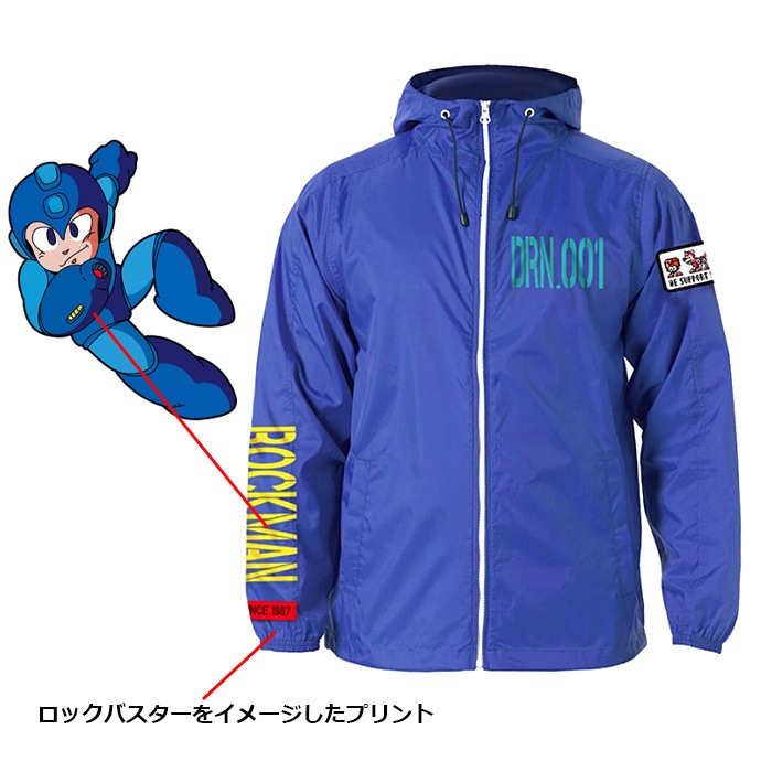 ���å��ޥ� ������ɥ֥졼���� DRN.001<br>��ROCKMAN Wind Breaker DRN.001��MEGAMAN ���� ��� ��ǥ����� �ߥ꥿�꡼ �����奢�� �����ȥɥ� CAPCOM ���ץ��� ������ ����饯���� Ĺµ �������� �ʥ����� �ɽ��ѥå� �ץ������� �ɴ� �ݲ� OUTLET
