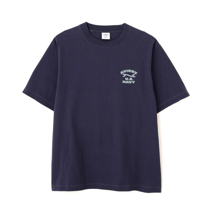 AVIREX U.S. NAVY TOMCAT FLOCKY T-SHIRT<br>�ڥ��ӥ�å��� US�ͥ��ӡ��ȥ७��åȥե��å���T����ġ�<br>7836234005 ��� ��ǥ����� �ߥ꥿�꡼ �����ȥɥ� �����奢�� T����� �ե��å����ù� ����åɥ��顼 ���롼�ͥå� �ȥ७��å� ��������å���