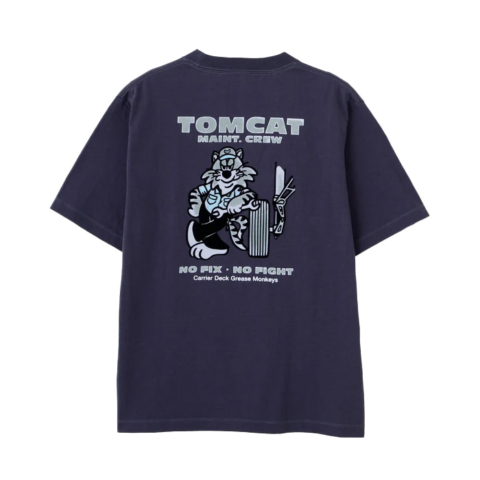 AVIREX U.S. NAVY TOMCAT FLOCKY T-SHIRT<br>�ڥ��ӥ�å��� US�ͥ��ӡ��ȥ७��åȥե��å���T����ġ�<br>7836234005 ��� ��ǥ����� �ߥ꥿�꡼ �����ȥɥ� �����奢�� T����� �ե��å����ù� ����åɥ��顼 ���롼�ͥå� �ȥ७��å� ��������å���