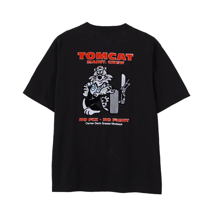 AVIREX U.S. NAVY TOMCAT FLOCKY T-SHIRT<br>�ڥ��ӥ�å��� US�ͥ��ӡ��ȥ७��åȥե��å���T����ġ�<br>7836234005 ��� ��ǥ����� �ߥ꥿�꡼ �����ȥɥ� �����奢�� T����� �ե��å����ù� ����åɥ��顼 ���롼�ͥå� �ȥ७��å� ��������å���