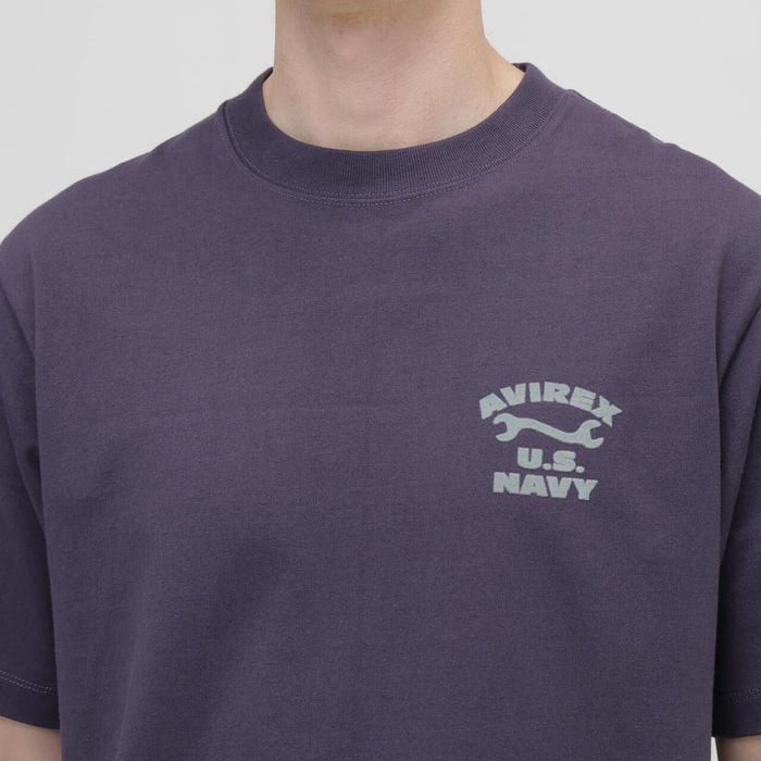 AVIREX U.S. NAVY TOMCAT FLOCKY T-SHIRT<br>�ڥ��ӥ�å��� US�ͥ��ӡ��ȥ७��åȥե��å���T����ġ�<br>7836234005 ��� ��ǥ����� �ߥ꥿�꡼ �����ȥɥ� �����奢�� T����� �ե��å����ù� ����åɥ��顼 ���롼�ͥå� �ȥ७��å� ��������å���