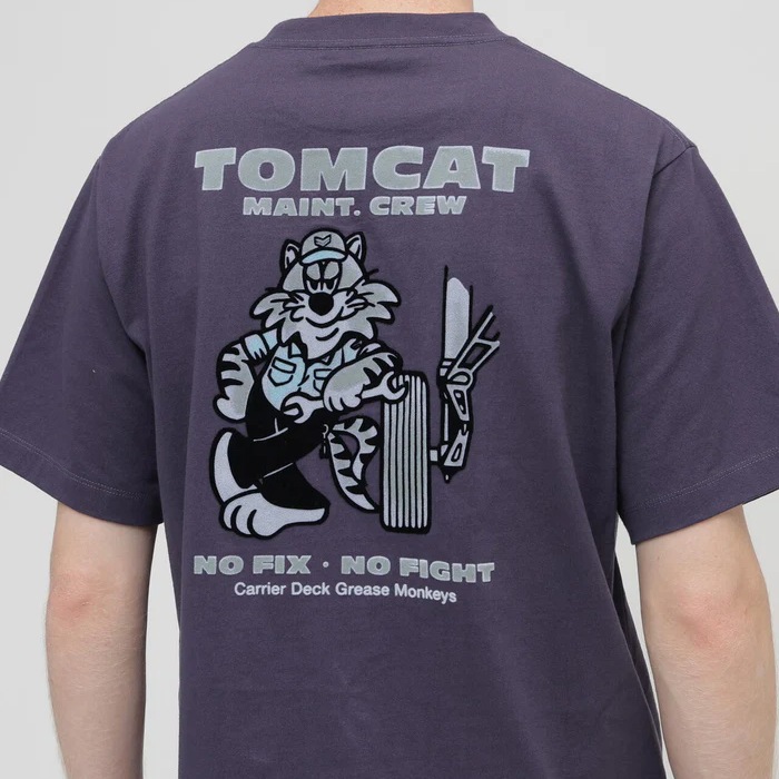 AVIREX U.S. NAVY TOMCAT FLOCKY T-SHIRT<br>�ڥ��ӥ�å��� US�ͥ��ӡ��ȥ७��åȥե��å���T����ġ�<br>7836234005 ��� ��ǥ����� �ߥ꥿�꡼ �����ȥɥ� �����奢�� T����� �ե��å����ù� ����åɥ��顼 ���롼�ͥå� �ȥ७��å� ��������å���