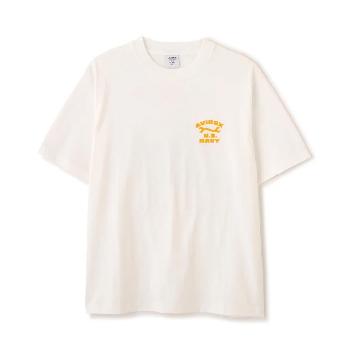 AVIREX U.S. NAVY TOMCAT FLOCKY T-SHIRT<br>�ڥ��ӥ�å��� US�ͥ��ӡ��ȥ७��åȥե��å���T����ġ�<br>7836234005 ��� ��ǥ����� �ߥ꥿�꡼ �����ȥɥ� �����奢�� T����� �ե��å����ù� ����åɥ��顼 ���롼�ͥå� �ȥ७��å� ��������å���