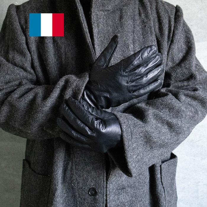FRANCE LEATHER WORK GLOVES DEAD STOCK<br>�ڥե�� ����쥶���������� �ǥåɥ��ȥå��ۥ�� ��ǥ����� �ߥ꥿�꡼ �����奢�� ���� �쥶�� ����������� ����ץ� �ե�� �ե�󥹷� �쥶���������� ��ʪ������