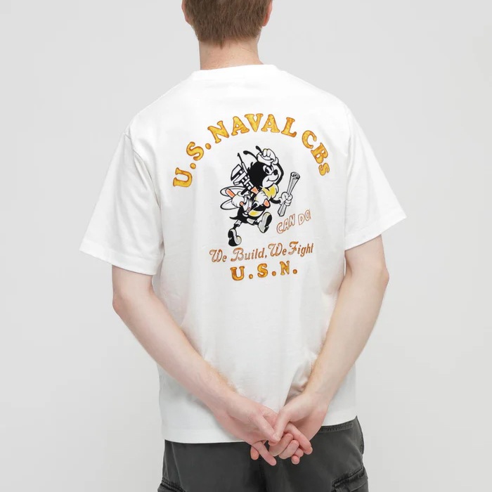 AVIREX U.S. NAVAL CBs FLOCKY T-SHIRT<br>�ڥ��ӥ�å��� US�ͥ�������CBs�ե��å���T����ġ�<br>7836234006 ��� �ߥ꥿�꡼ �����ȥɥ� �����奢�� T����� �ե��å����ù� ����åɥ��顼 ���롼�ͥå� �����ӡ��� ��������å���