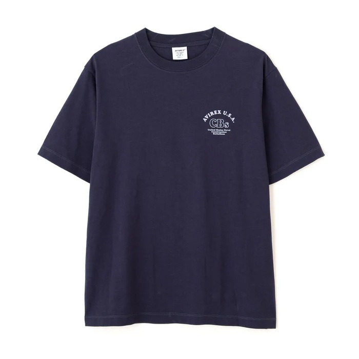AVIREX U.S. NAVAL CBs FLOCKY T-SHIRT<br>�ڥ��ӥ�å��� US�ͥ�������CBs�ե��å���T����ġ�<br>7836234006 ��� �ߥ꥿�꡼ �����ȥɥ� �����奢�� T����� �ե��å����ù� ����åɥ��顼 ���롼�ͥå� �����ӡ��� ��������å���