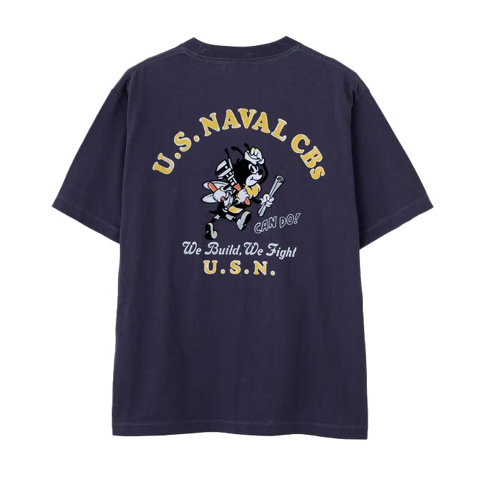 AVIREX U.S. NAVAL CBs FLOCKY T-SHIRT<br>�ڥ��ӥ�å��� US�ͥ�������CBs�ե��å���T����ġ�<br>7836234006 ��� �ߥ꥿�꡼ �����ȥɥ� �����奢�� T����� �ե��å����ù� ����åɥ��顼 ���롼�ͥå� �����ӡ��� ��������å���